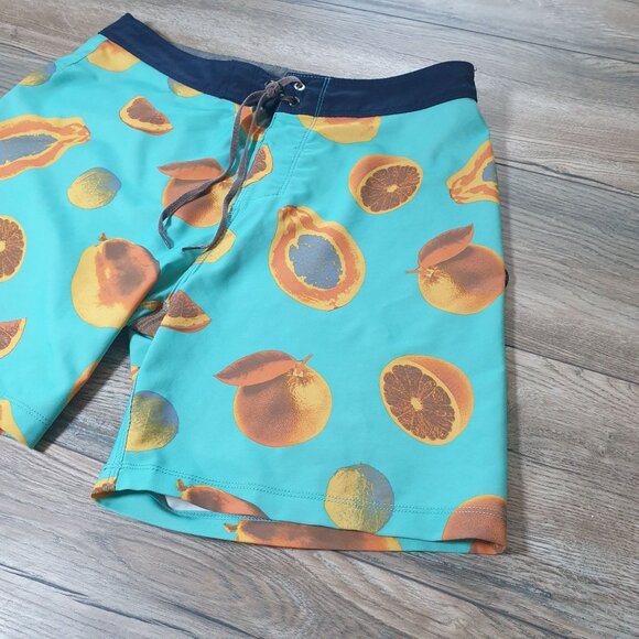 Hurley Men Board Shorts Fruit Print Swim Trunks Size 30 - Picture 3 of 7